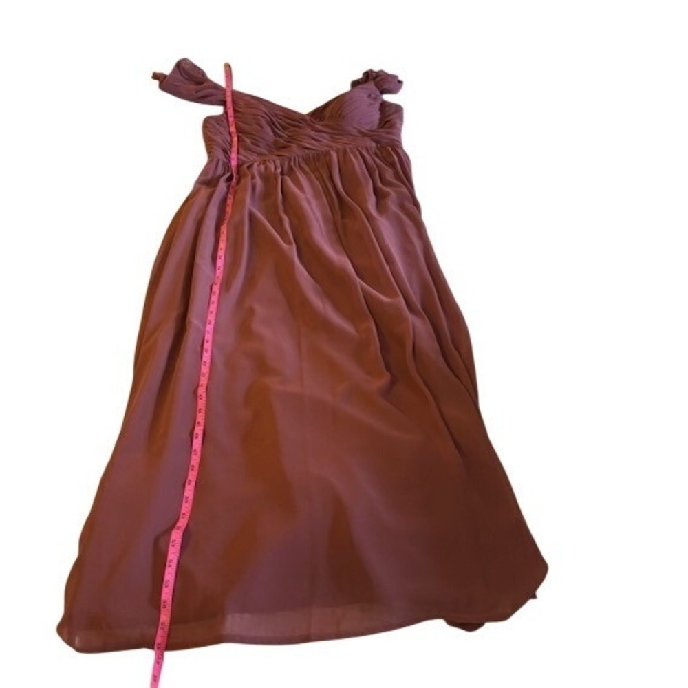 Revelry Terracotta Off the Shoulder Bridesmaid Maxi Dress Earthy Size 18 - Picture 9 of 9